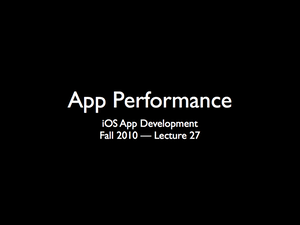 App Performance